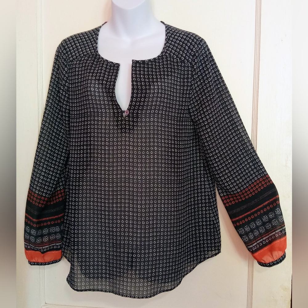 Sanctuary Black and Orange Blouse